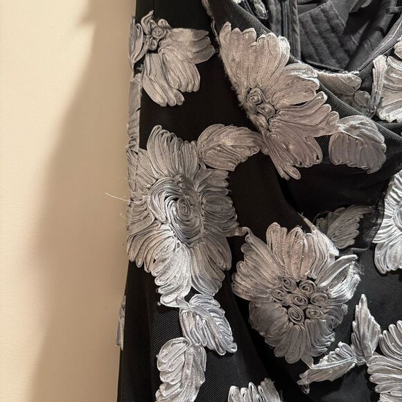 ROTATE BIRGER CHRISTENSEN appliquéd recycled-mesh/satin maxi dress, 36 - Picture 9 of 15